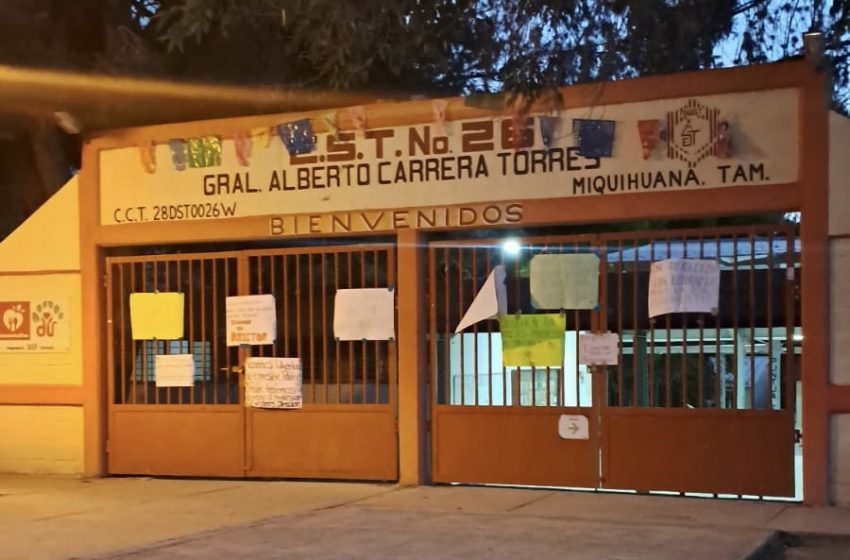  Continúa cerrada la Secundaria Técnica 26 en Miquihuana