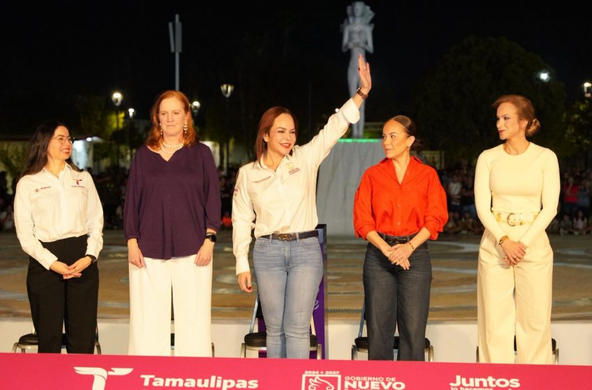  Inaugura Carmen Lilia nueva plaza para mujeres en N. Laredo