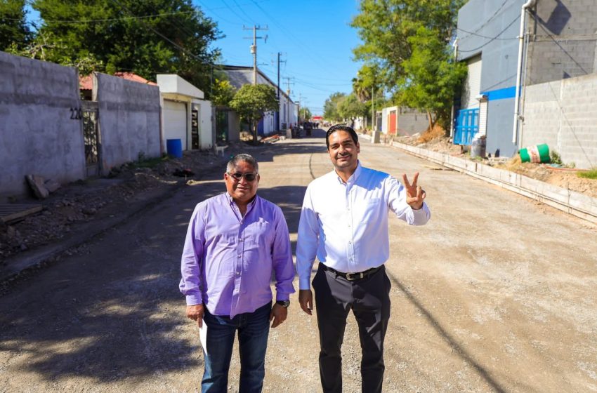  Pavimenta Gobierno de Carlos Peña Ortiz calle Chiapas en la Esfuerzo Nacional