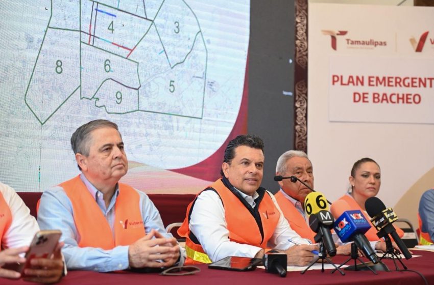  Registra Plan Emergente de Bacheo gran avance en calles de Victoria.