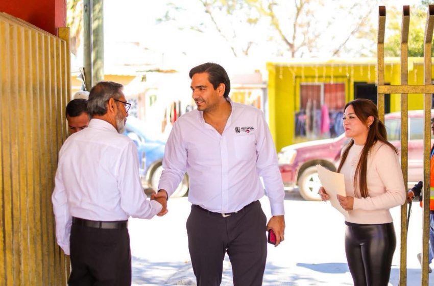  Entregó Alcalde Carlos Peña Ortiz nueva techumbre escolar y anunció pavimentación hidráulica en Villa Esmeralda