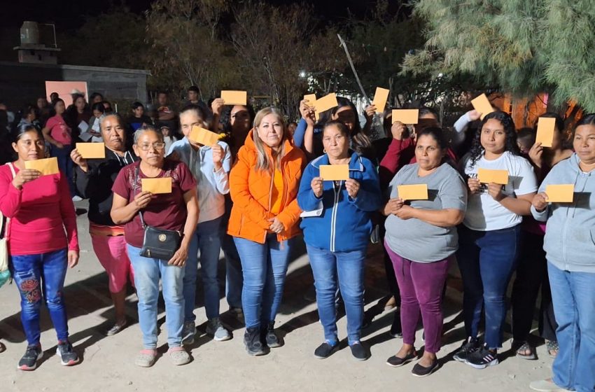  Maricela Rodríguez entrega apoyo de empleo temporal en Calabacillas