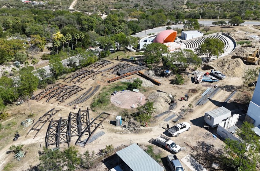  Construye Gobierno de Tamaulipas cubierta sobre concha acústica del parque Siglo XXI en Victoria