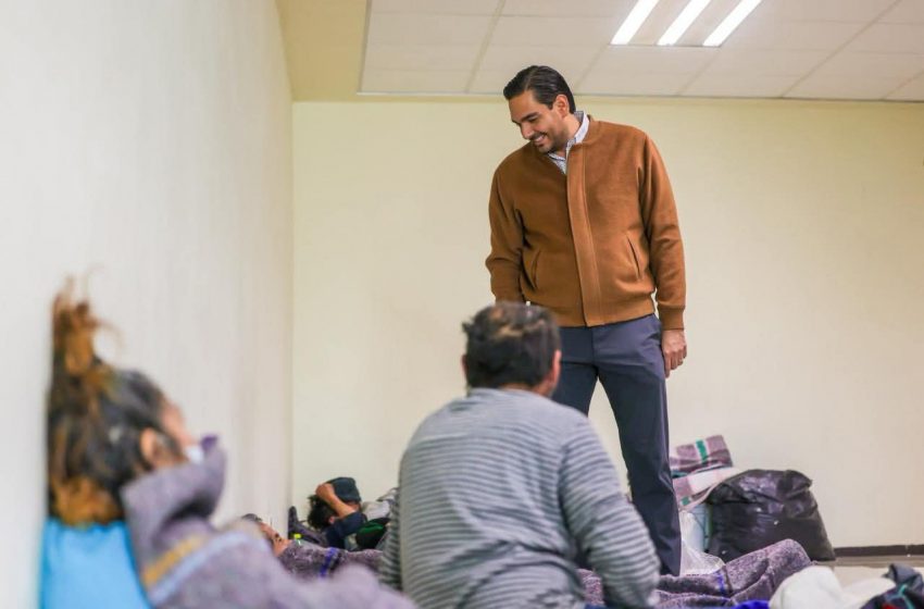  Constató Carlos Peña Ortiz atención del Albergue Temporal del Polideportivo Reynosa 