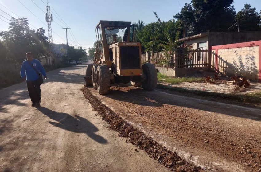  Retoma Municipio trabajos de rehabilitación de vialidades.