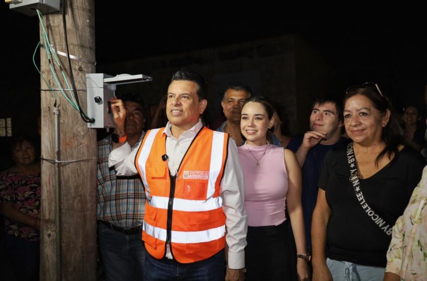  Con la instalación de 36 luminarias LED, refuerza Municipio seguridad en zona centro de Victoria