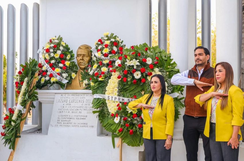  Conmemoró Alcalde Carlos Peña Ortiz Aniversario de la Expropiación Petrolera con la Sección 36