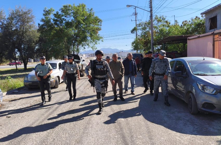  Con recorridos de proximidad, refuerzan Municipio, GN y GE seguridad en Victoria
