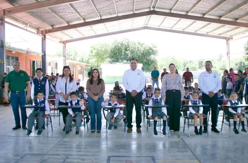  Beneficia SET a más de mil 500 estudiantes de Matamoros, San Fernando y Valle Hermoso con mobiliario escolar