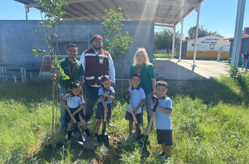  Gobierno municipal fortalece educación ambiental y reforestación en escuelas de Nuevo Laredo