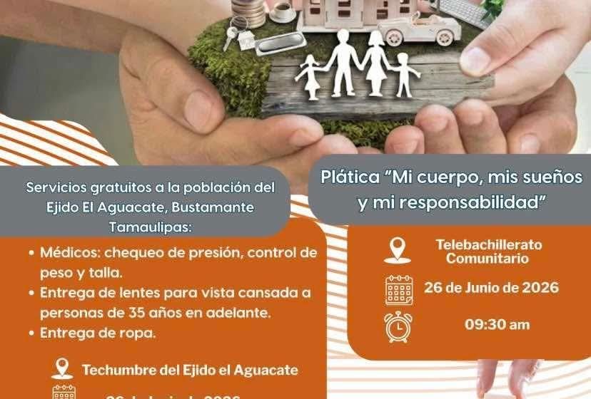  Llevará UAT jornada de servicios gratuitos y atención médica al Aguacate en Bustamante