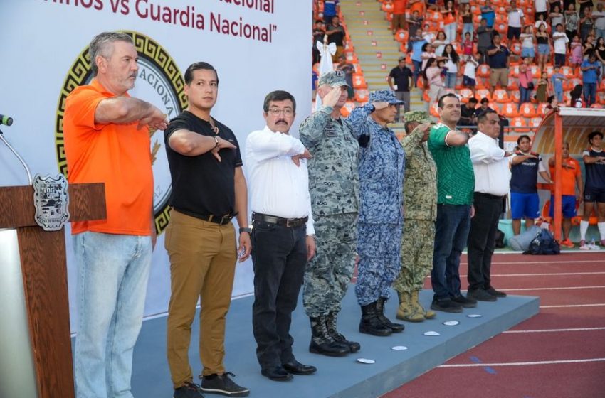  Celebran partido amistoso Correcaminos UAT Premier y Guardia Nacional