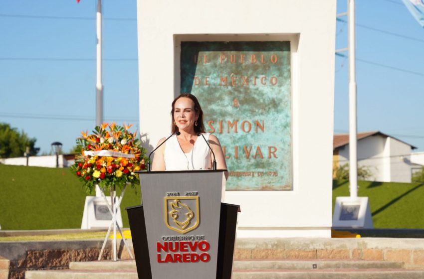  Conmemora gobierno municipal de Nuevo Laredo 243 Aniversario del natalicio de Simón Bolívar