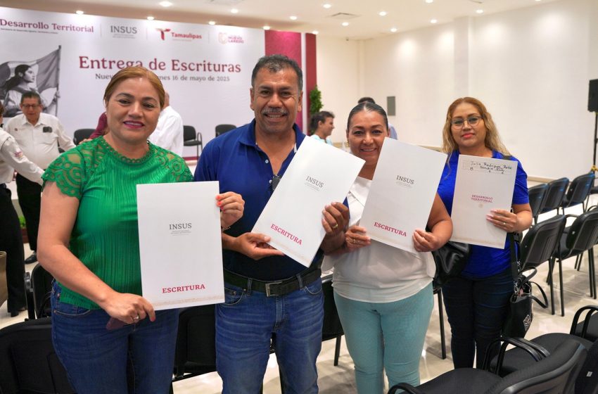  Realizan programa de escrituración para habitantes de Las Torres y El Progreso