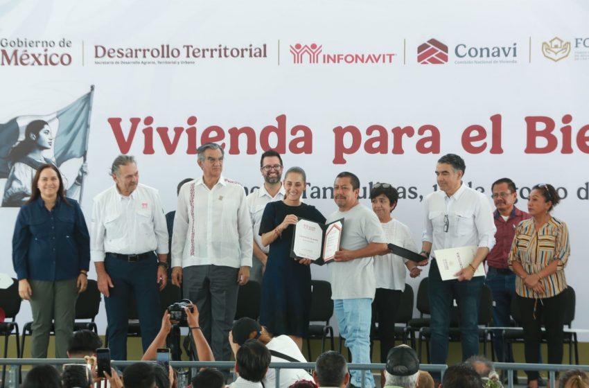  Inicia Claudia Sheinbaum gira por Tamaulipas con entrega de viviendas en Reynosa
