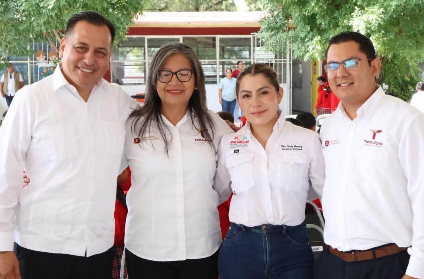  En Palmillas Sindy Monita dio inició el ciclo escolar 2026–2027 con entrega de apoyos educativos