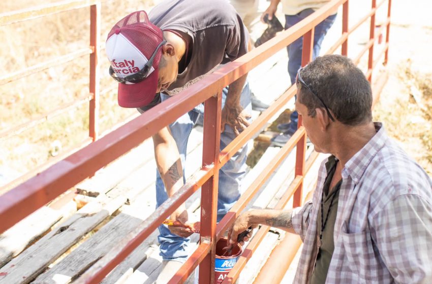  Nataly García rehabilita seis puentes peatonales sobre canales de riego en Valadeces