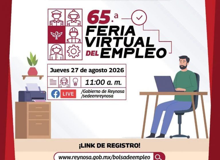  Invita Carlos Peña Ortiz a participar en la 65.a Feria Virtual del Empleo