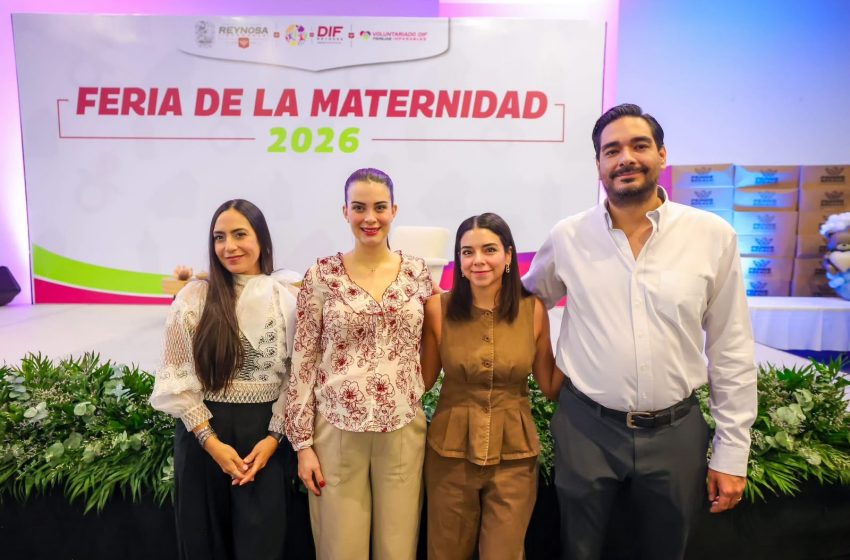  Inauguraron Carlos Peña Ortiz y Alejandra Yelitza Garza la Feria de la Maternidad 2026